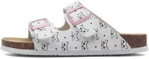 Buckle flat cork slippers summer men's and women's beach line button increase outdoor leisure slippers (Kitten, Adult, Women, 5, Numeric Range, US Footwear Size System, 9.5, Medium)