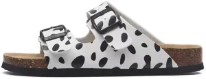 Buckle flat cork slippers summer men's and women's beach line button increase outdoor leisure slippers (Spot, Adult, Women, 7, Numeric Range, US Footwear Size System, 10, Medium)