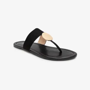 Buckled Flat Slides for Women