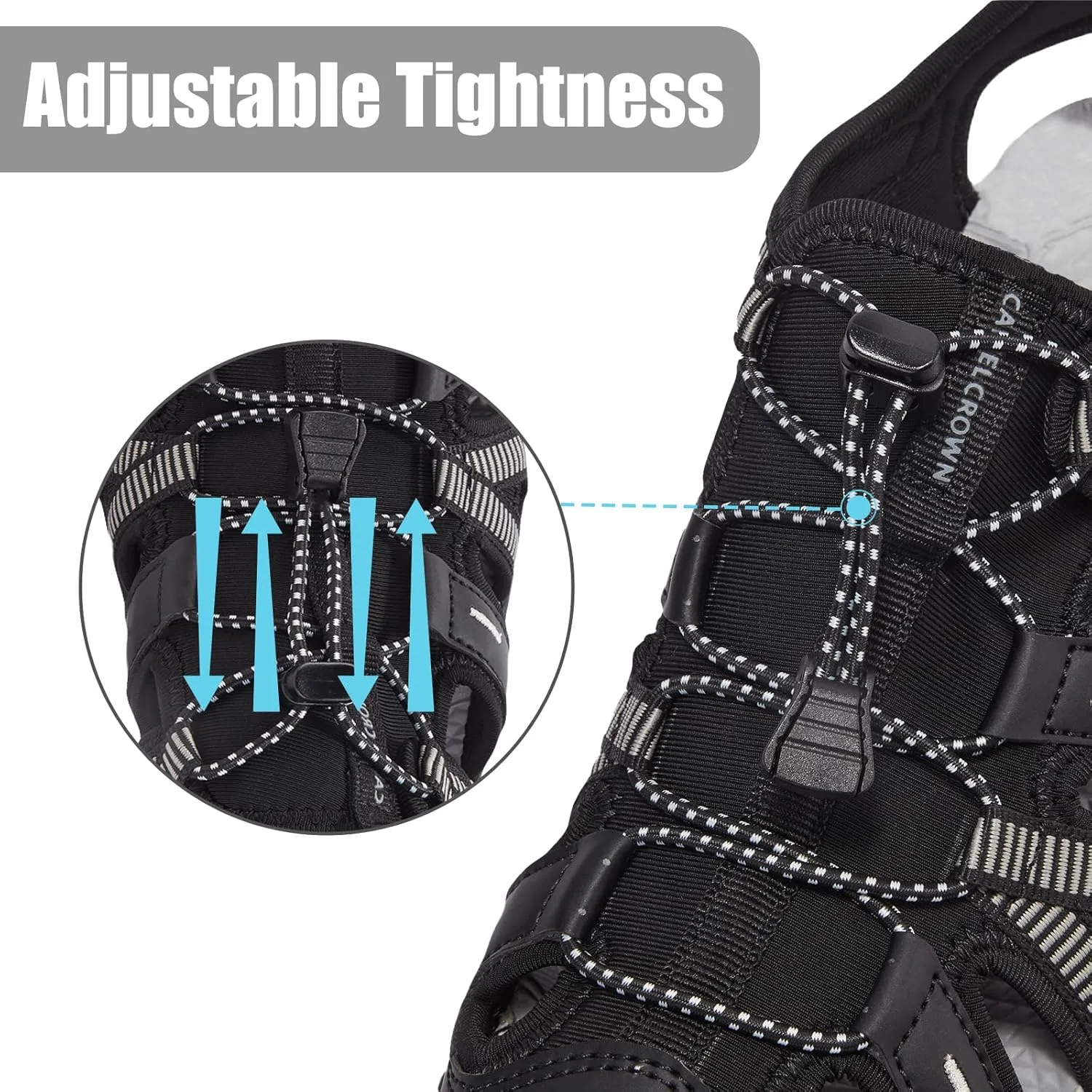 CAMEL CROWN Closed-Toe Women's Sandals Waterproof Women's Walking Sandals Hiking Sandals for Women Water Shoes