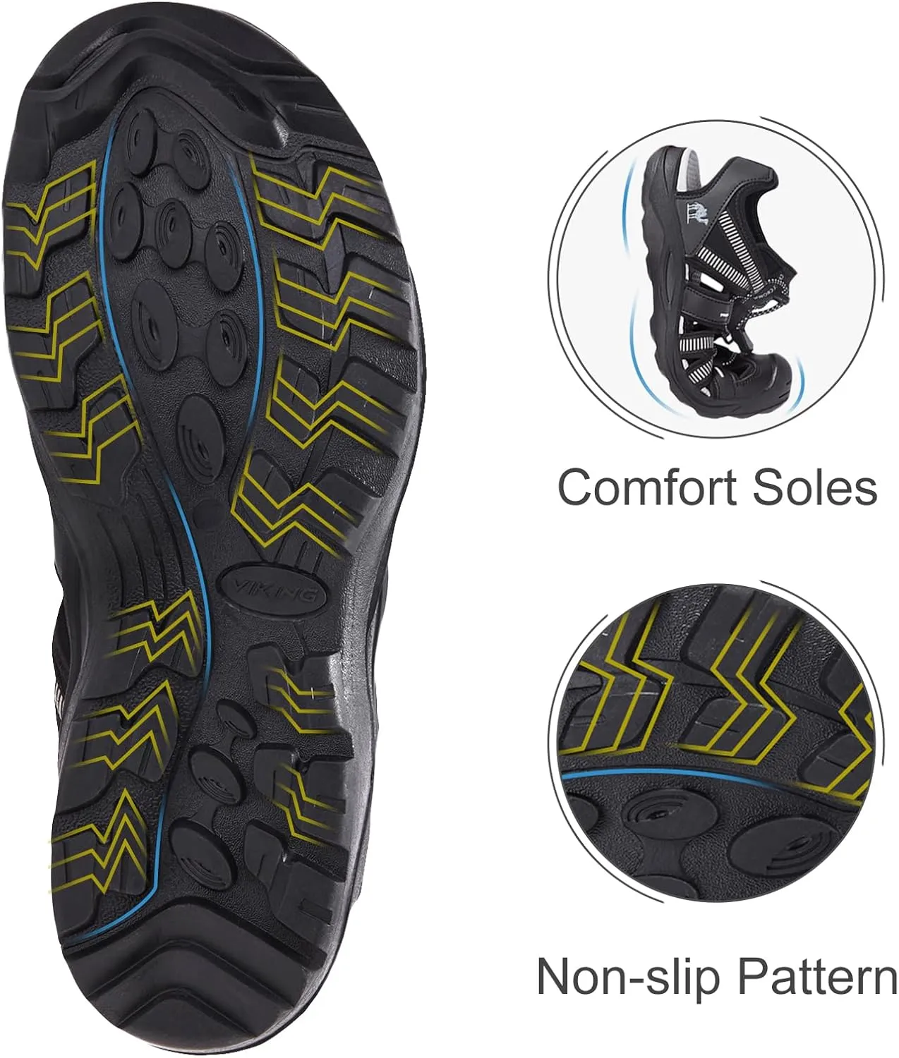 CAMEL CROWN Closed-Toe Women's Sandals Waterproof Women's Walking Sandals Hiking Sandals for Women Water Shoes