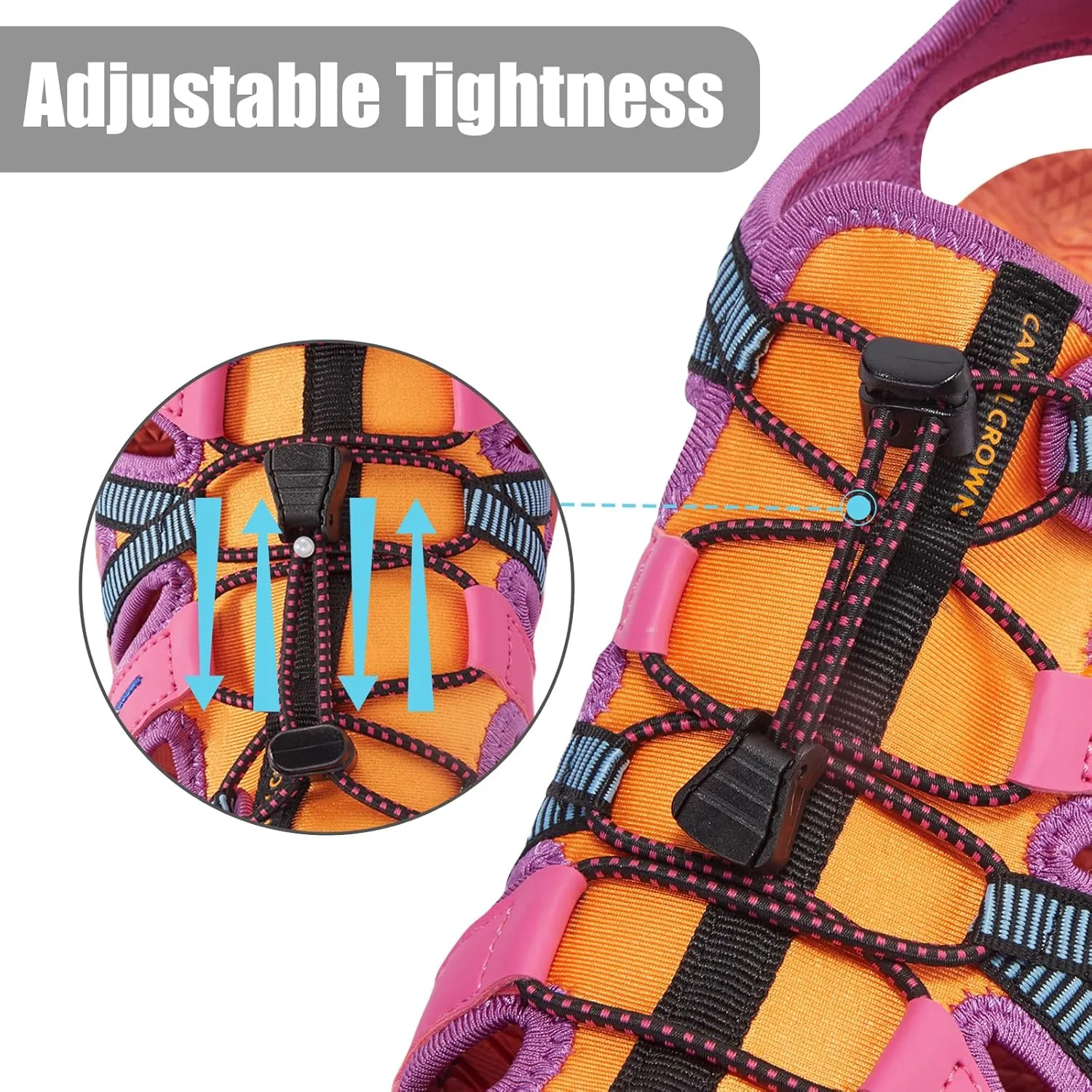 CAMEL CROWN Closed-Toe Women's Sandals Waterproof Women's Walking Sandals Hiking Sandals for Women Water Shoes