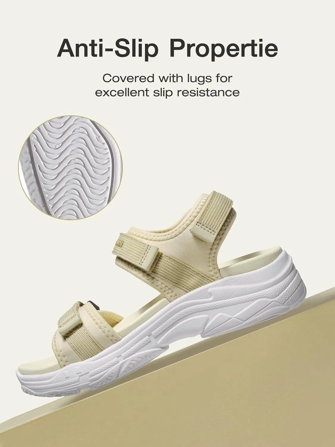 CAMEL CROWN Women's Athletic Sandals Comfortable Outdoor Walking Waterproof Lightweight Girls' Platform Shoes Open Toe Arch Support