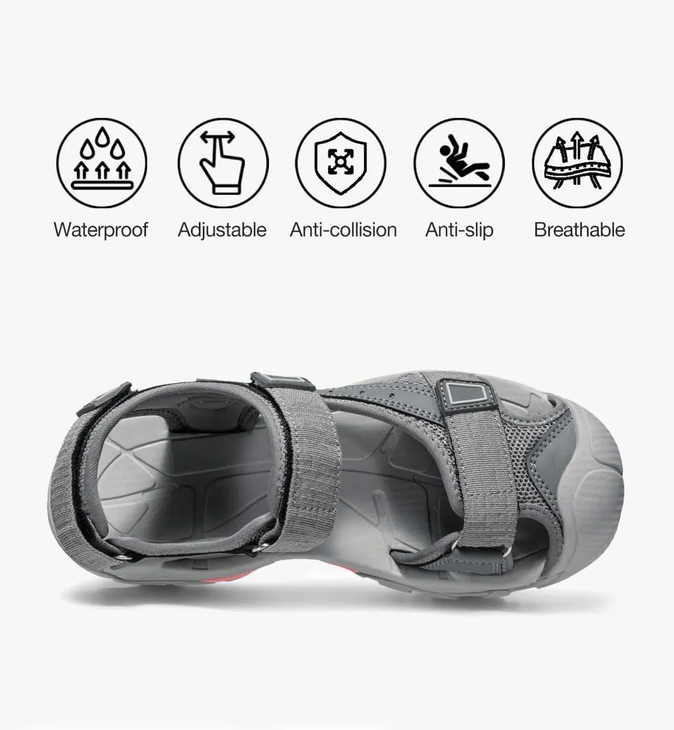 CAMEL CROWN Women's Hiking Sandals Waterproof Closed Toe Water Sandals Comfort Adjustable Athletic Outdoor Sandals for Summer Beach Hiker Trekking Camping