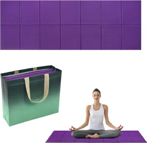 Camping Sleeping Pad | Outdoor Mat Yoga Sleeping Pad | Foldable Cushion Padding with Storage Bag, Workout Equipment for Yoga Exercise Home Gym Outdoor Hiking Beach Picnic