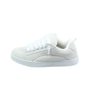 Celine Huntington Sneaker Suède Calfskin & Mesh 'Optic White'