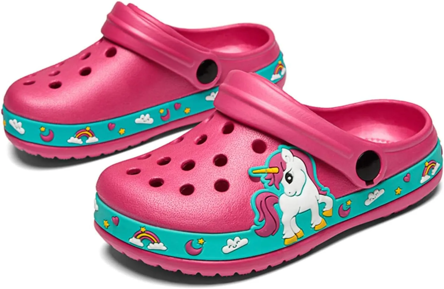 CERYTHRINA Kid's Cute Garden Clogs Shoes Cartoon Slides Sandals Clogs Children Beach Pool Slippers