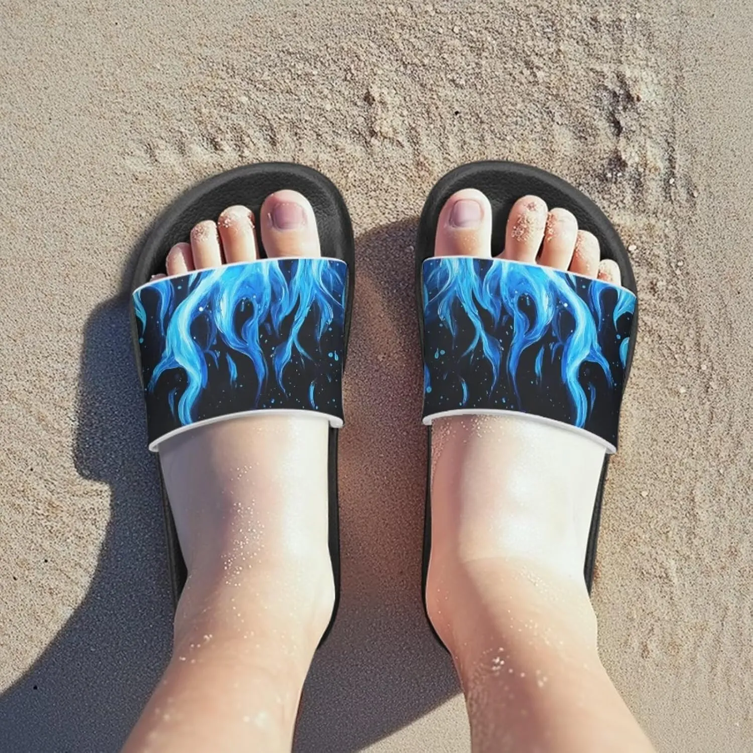 Children Slide Sandals Soft Anti-Skid Sandal Comfort Lightweight Slip On Summer Slippers for Beach Pool