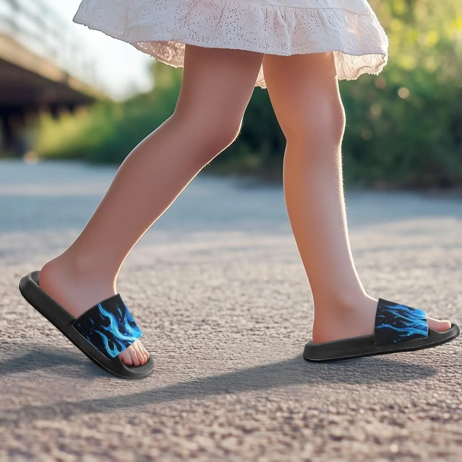 Children Slide Sandals Soft Anti-Skid Sandal Comfort Lightweight Slip On Summer Slippers for Beach Pool