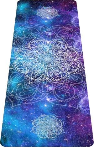 Cifupy Yoga Mat Double-Sided Non Slip Exercise Mat Eco Friendly TPE Fitness Exercise Mat With Carrying Strap & Storage Bag Workout Mat for Yoga, Pilates and Floor Exercises