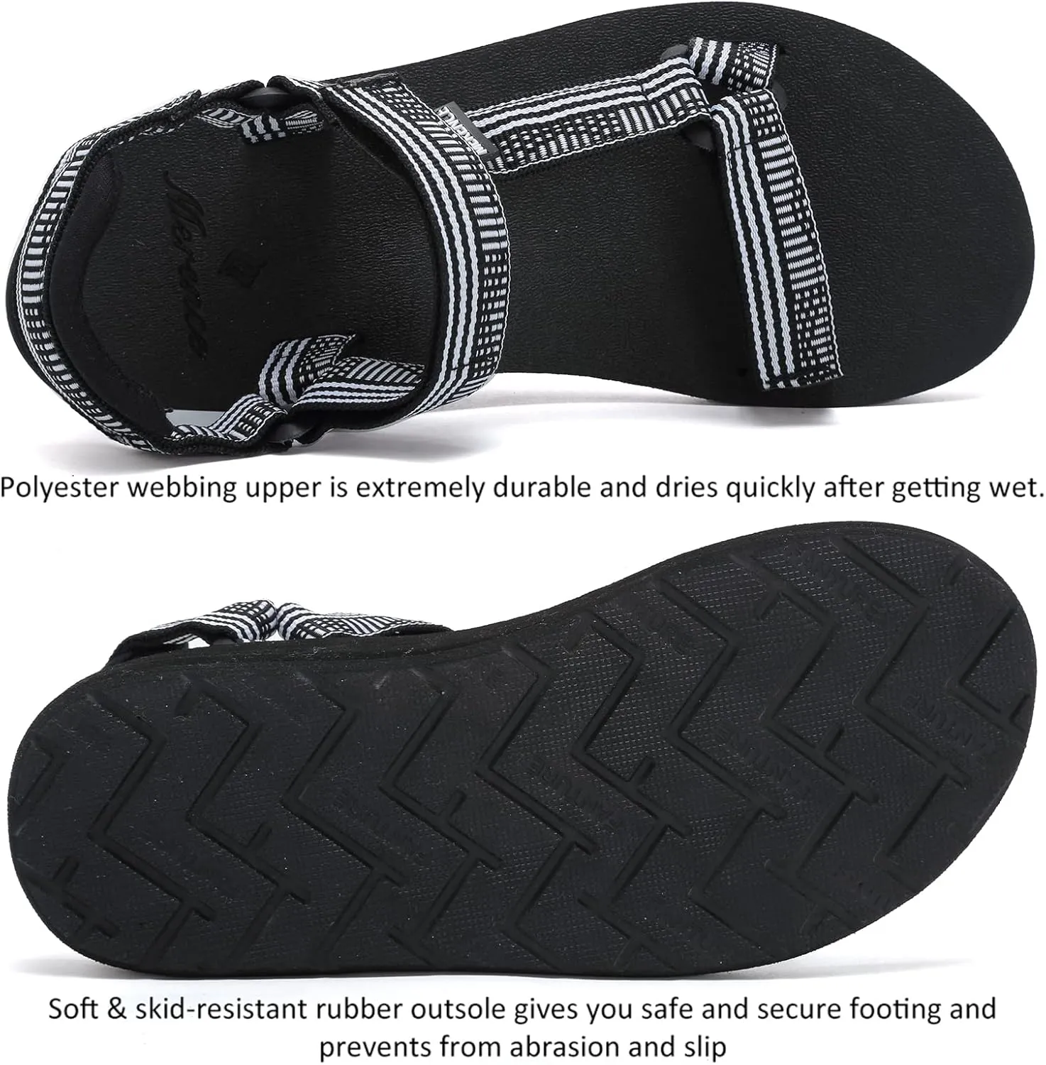 CIOR Women's Sport Sandals Hiking Sandals with Arch Support Yoga Mat Insole Outdoor Light Weight Water Shoes