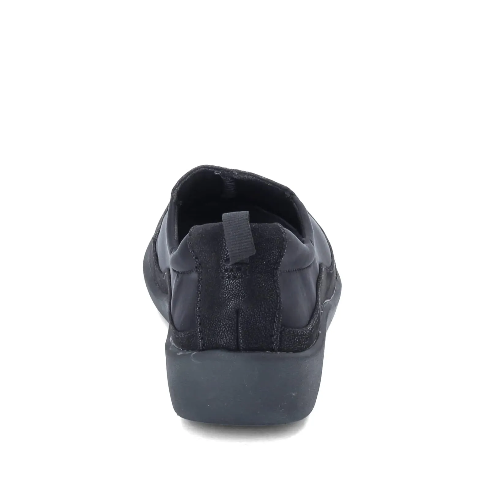 Clarks Women's CloudSteppers Sillian Paz Slip-On Loafer, Black Synthetic Nubuck, 8 M US