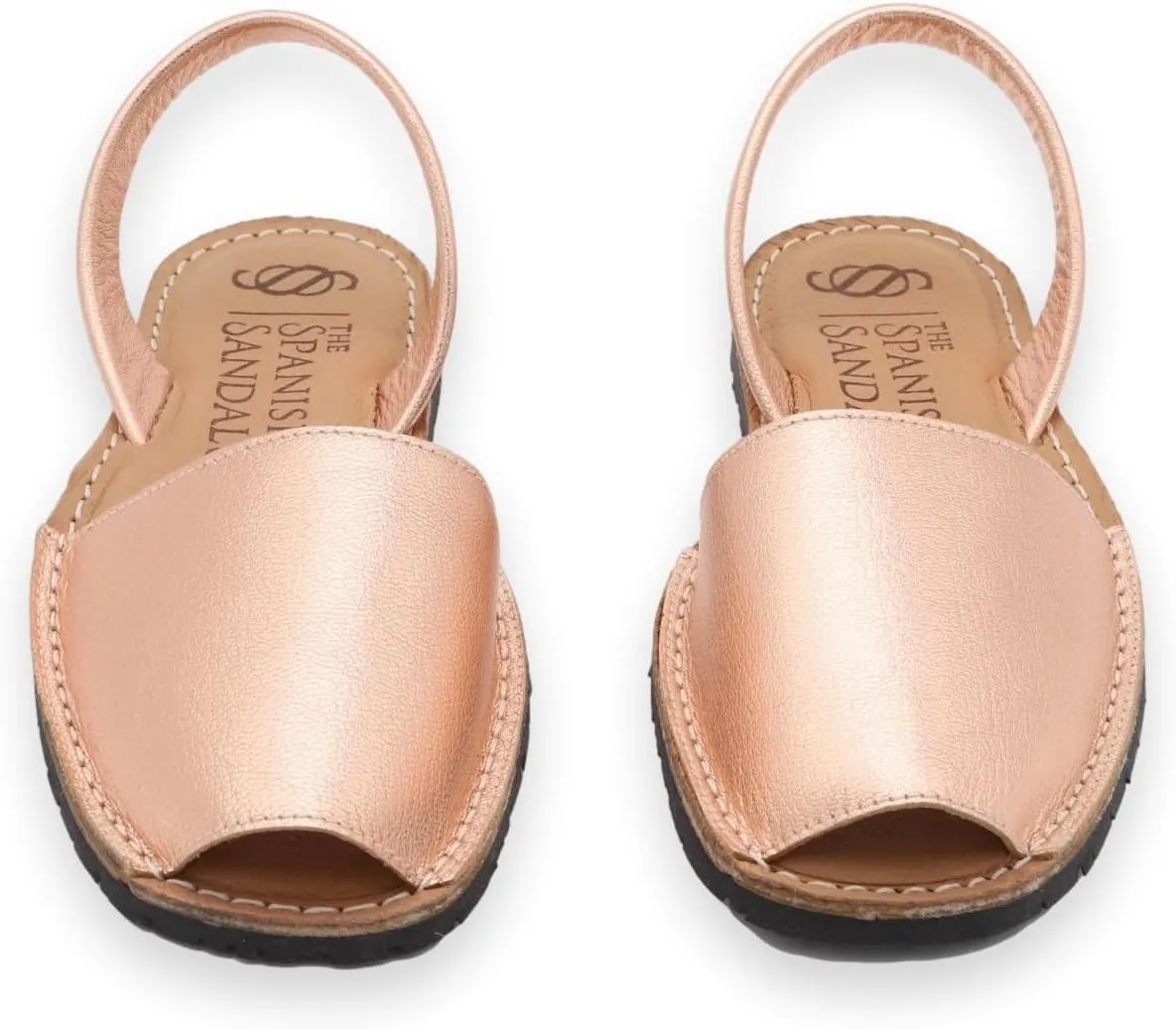 Classic Comfortable Flat Sandals for Women, Dressy Soft Leather Peep Toe Sandals for Women, Versatile Casual Slip-on Flats