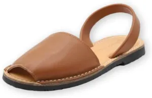 Classic Comfortable Flat Sandals for Women, Dressy Soft Leather Peep Toe Sandals for Women, Versatile Casual Slip-on Flats