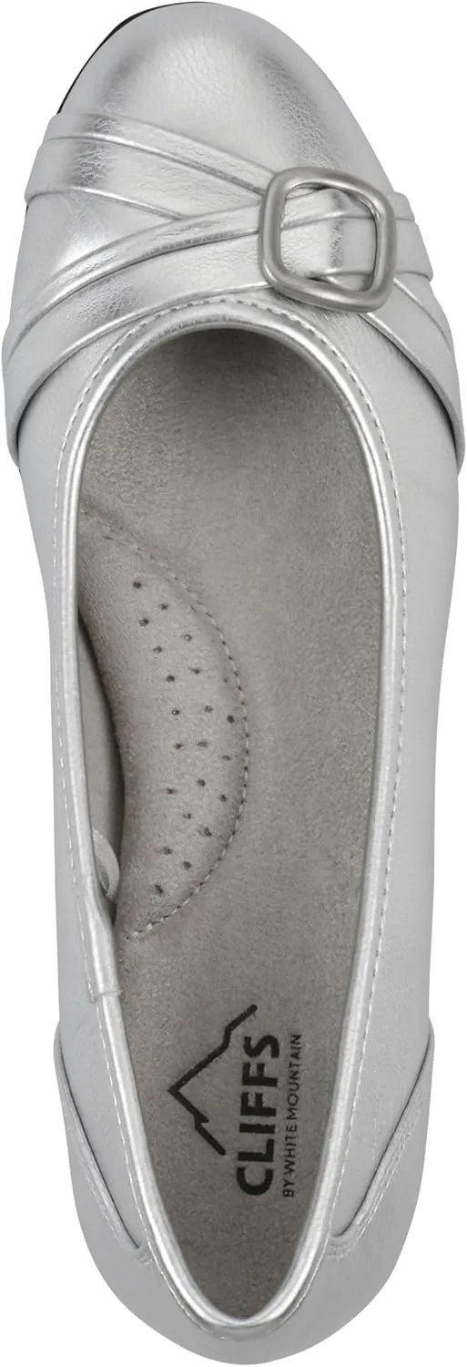 CLIFFS BY WHITE MOUNTAIN Women's Calming Cushioned Ballet Flat