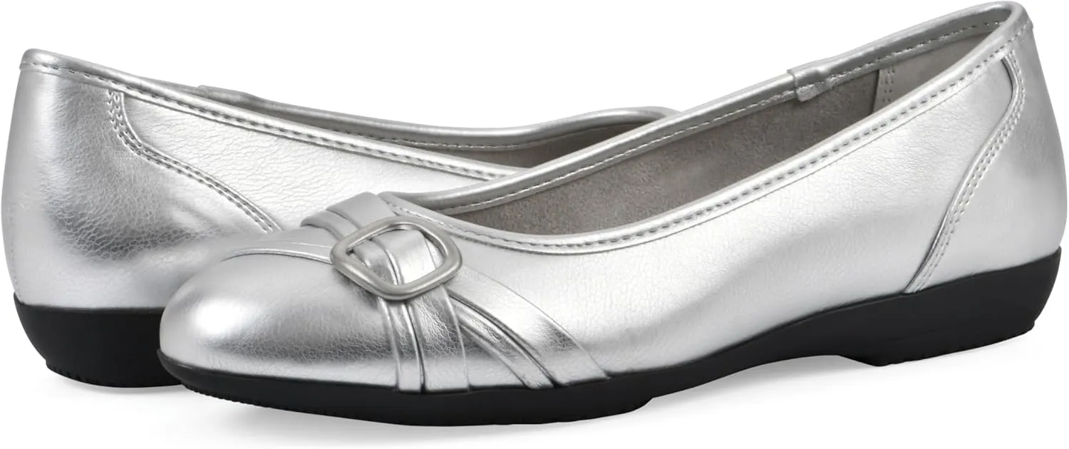 CLIFFS BY WHITE MOUNTAIN Women's Calming Cushioned Ballet Flat