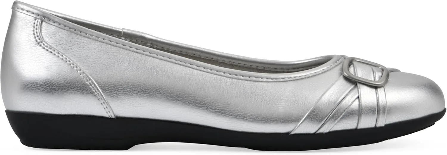 CLIFFS BY WHITE MOUNTAIN Women's Calming Cushioned Ballet Flat