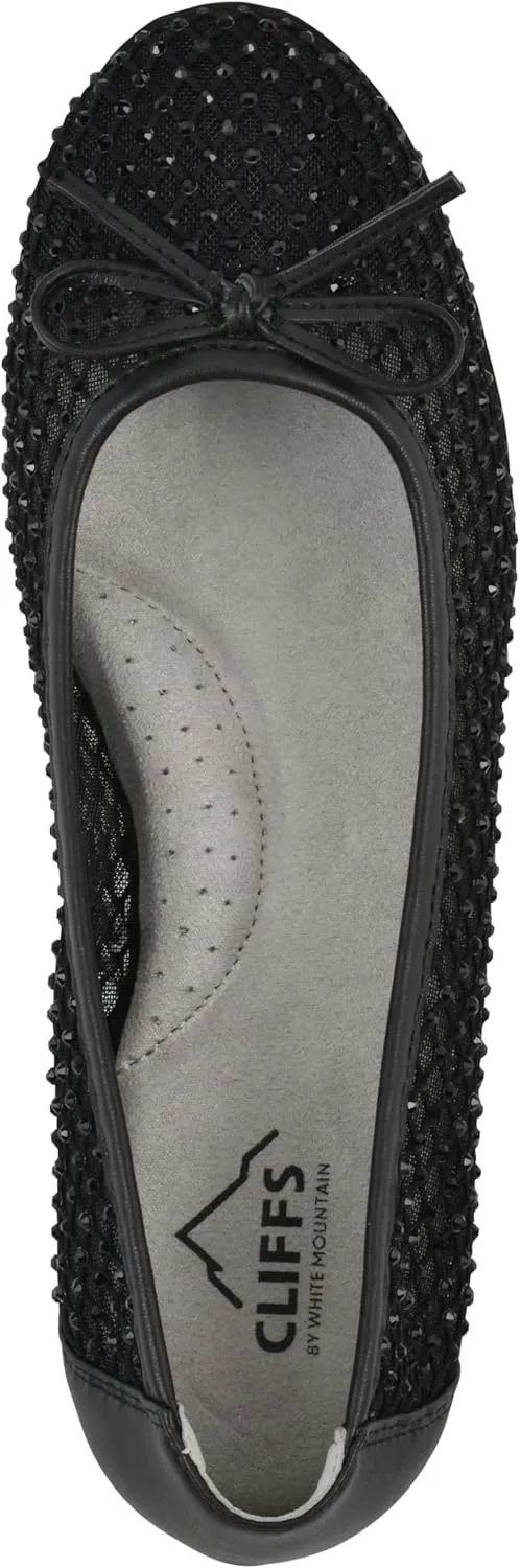 CLIFFS BY WHITE MOUNTAIN Women's Carlicia Cushioned Mesh Ballet Flat