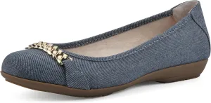 CLIFFS BY WHITE MOUNTAIN Women's Charmed Cushioned Ballet Flat