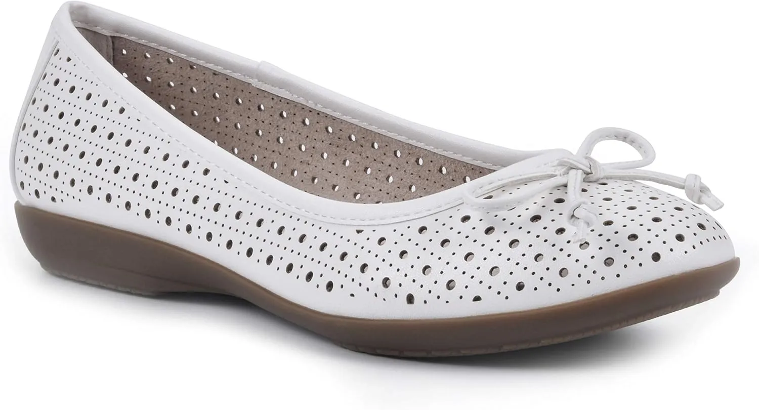 CLIFFS BY WHITE MOUNTAIN Women's Cheryl Cushioned Ballet Flat