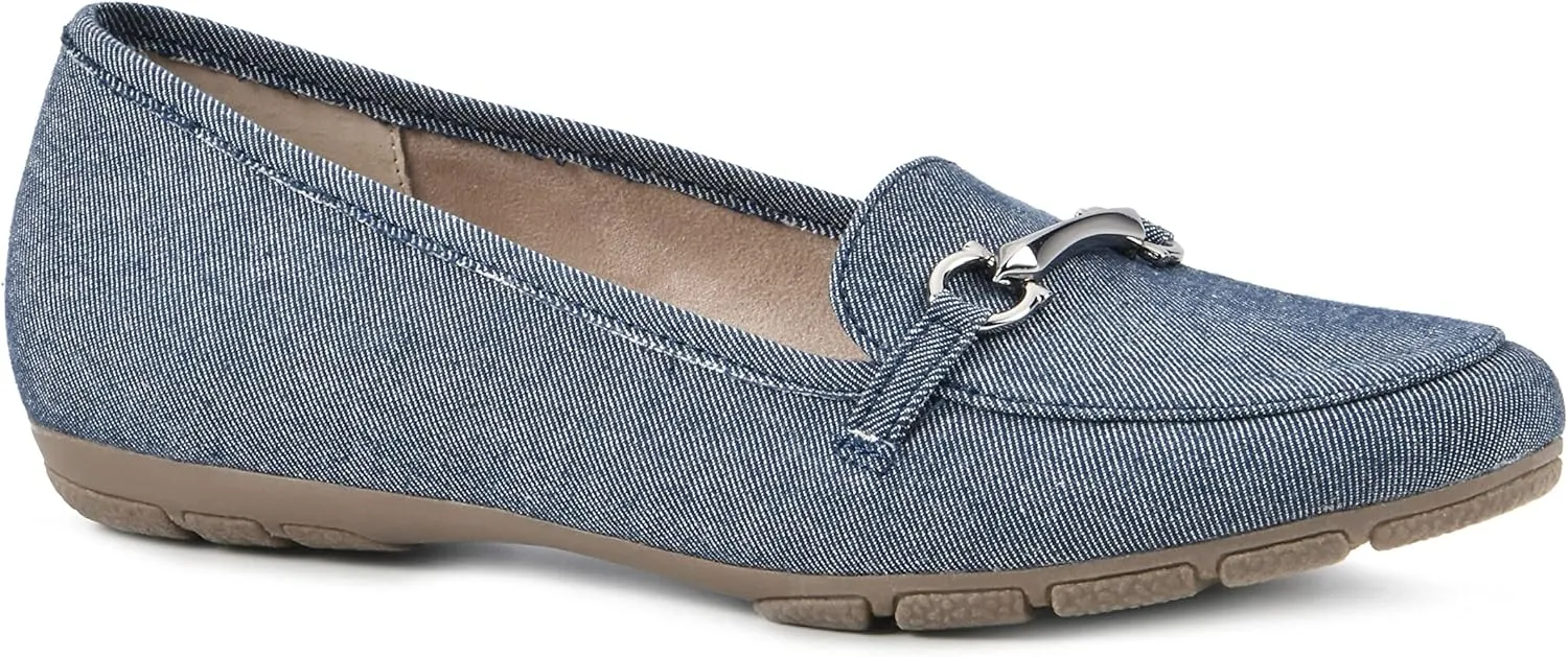 CLIFFS BY WHITE MOUNTAIN Women's Glowing Cushioned Loafer Flat