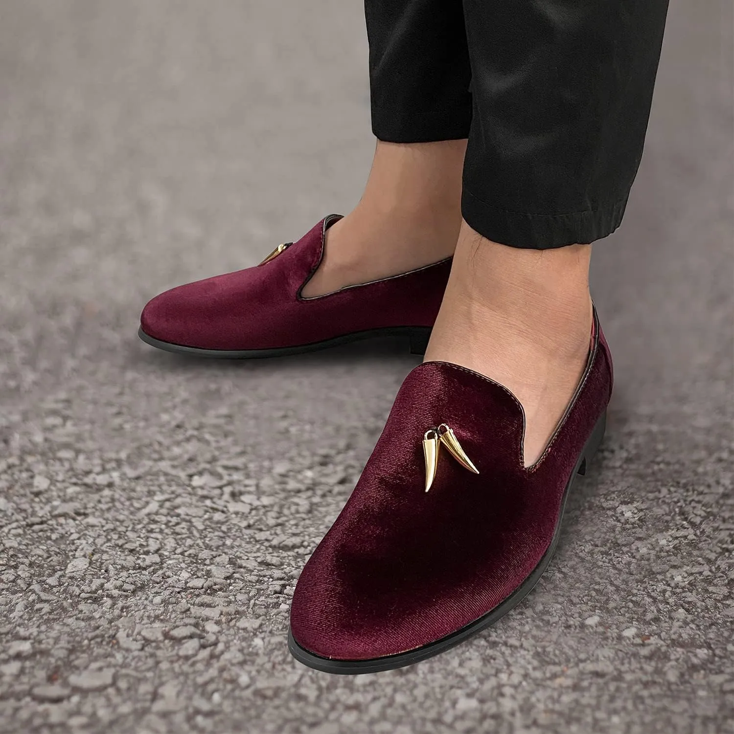 CMM Men's Luxury Penny Slip-On Loafer Party Dancing Shoes