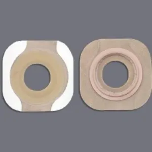 Colostomy Barrier New Image Flextend Pre-Cut, Tape 2-1/4" Flange Red Code Hydrocolloid 1-3/8" (#14707, Sold Per Box)