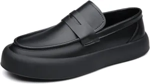 Comfort Men's Genuine Cowhide Daily Loafer Driving Flats Flexible Walking Boat Shoes