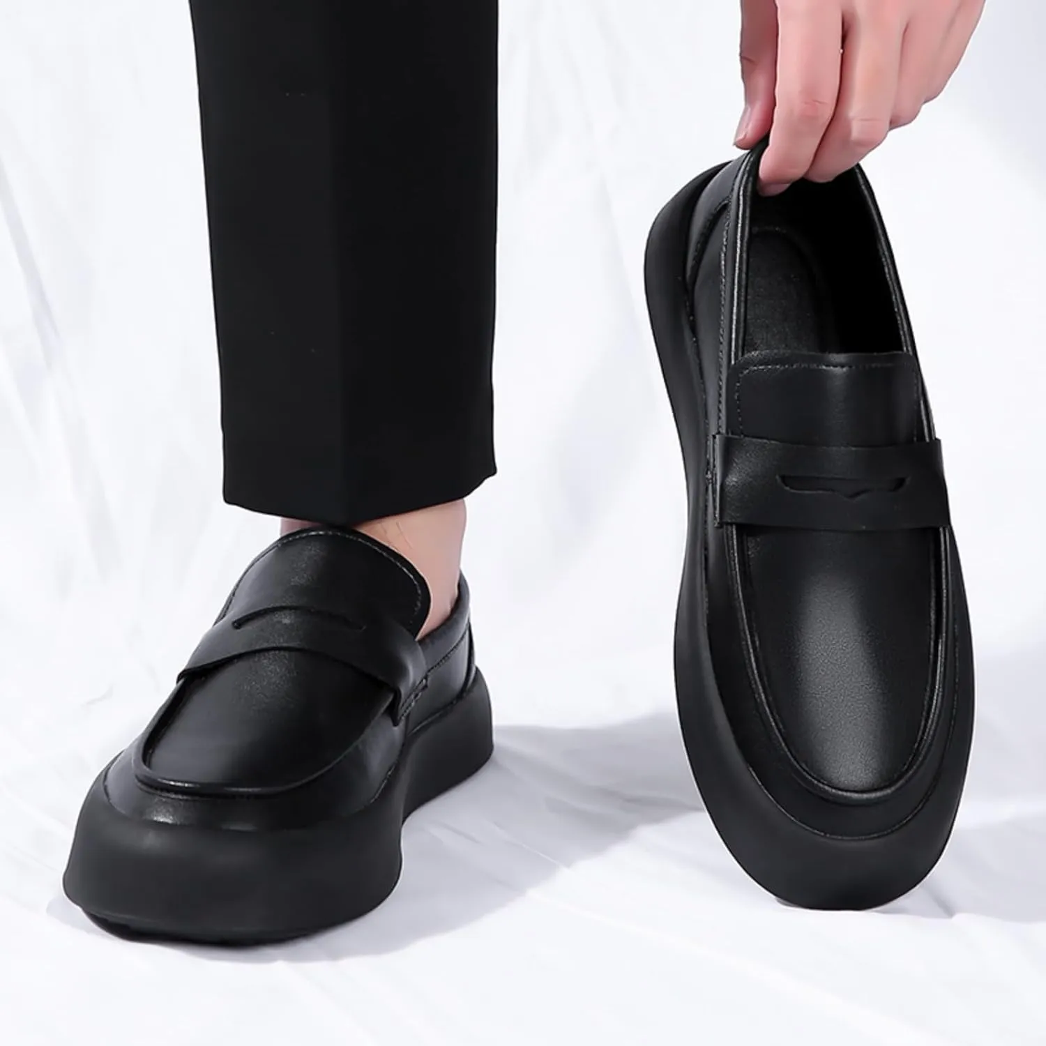 Comfort Men's Genuine Cowhide Daily Loafer Driving Flats Flexible Walking Boat Shoes