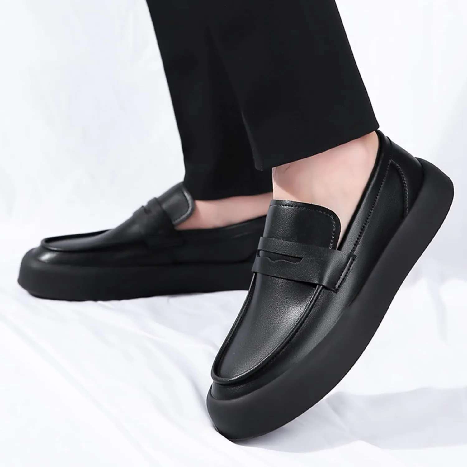 Comfort Men's Genuine Cowhide Daily Loafer Driving Flats Flexible Walking Boat Shoes
