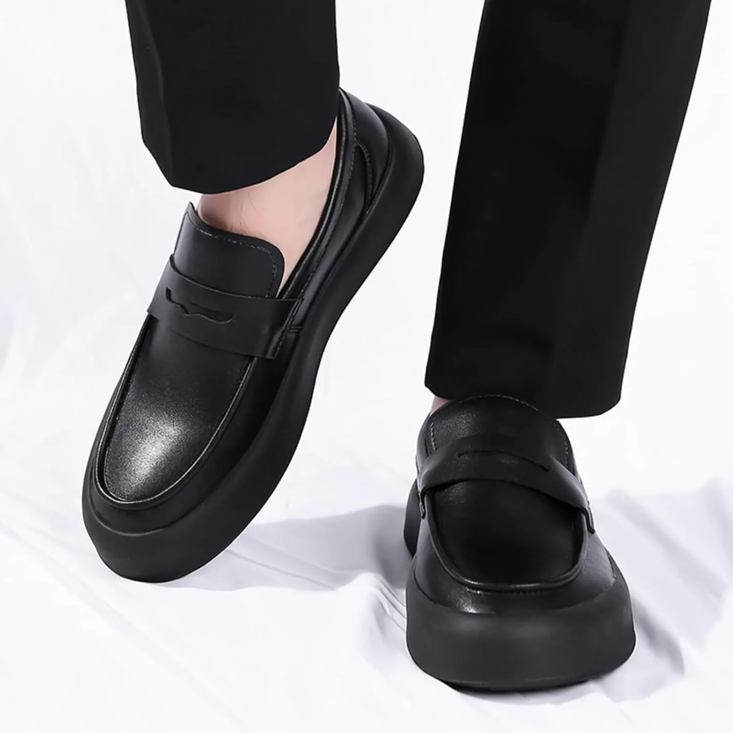 Comfort Men's Genuine Cowhide Daily Loafer Driving Flats Flexible Walking Boat Shoes
