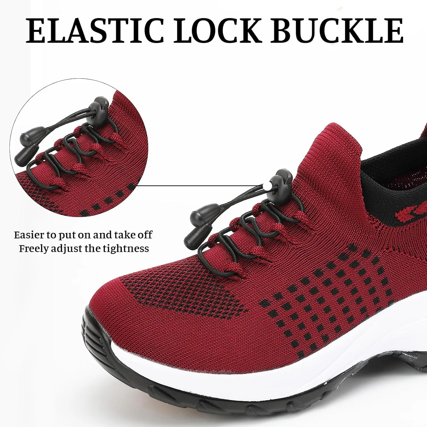 Comfort Wear Orthowear Shoes for Women Men Orthopedic Cushion Shoes Anti-Slip Air Nurse Shoe Breathable Mesh Fashion Sneakers for Women Plantar Fasciitis Unisex Adjustable Elastic Strap Trainers