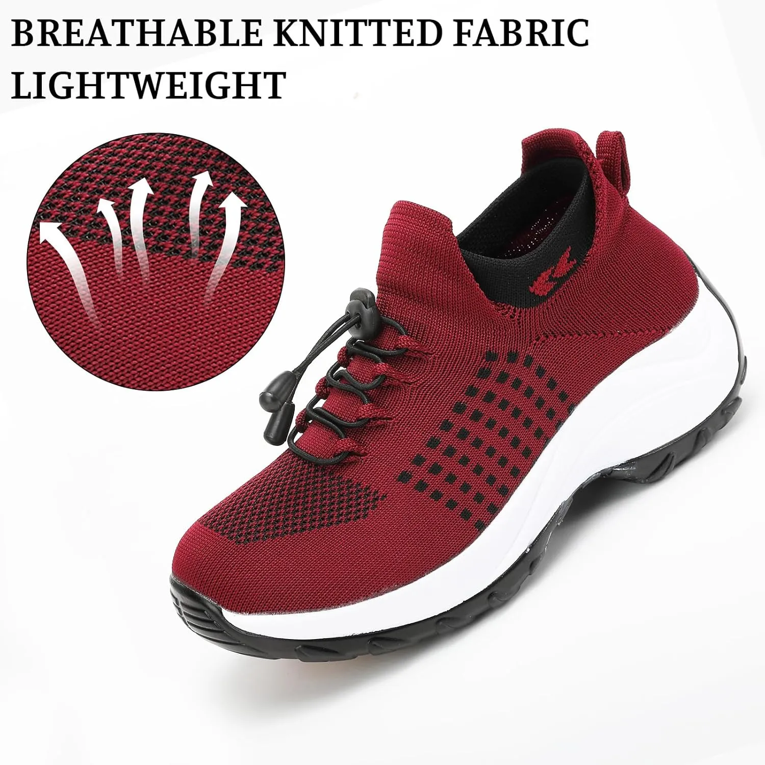 Comfort Wear Orthowear Shoes for Women Men Orthopedic Cushion Shoes Anti-Slip Air Nurse Shoe Breathable Mesh Fashion Sneakers for Women Plantar Fasciitis Unisex Adjustable Elastic Strap Trainers