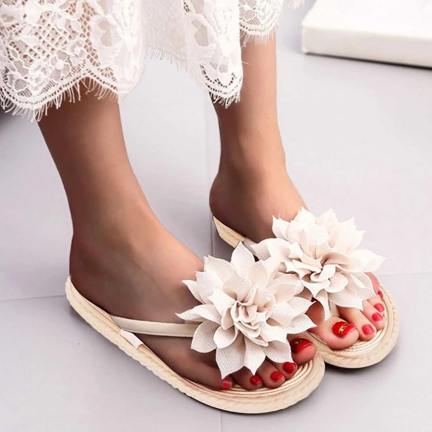 Comfortable Slide Sandals Slippers Sandals Shoes Summer And Fashion Flat Flowers Beach Slippers Women Women's slipper