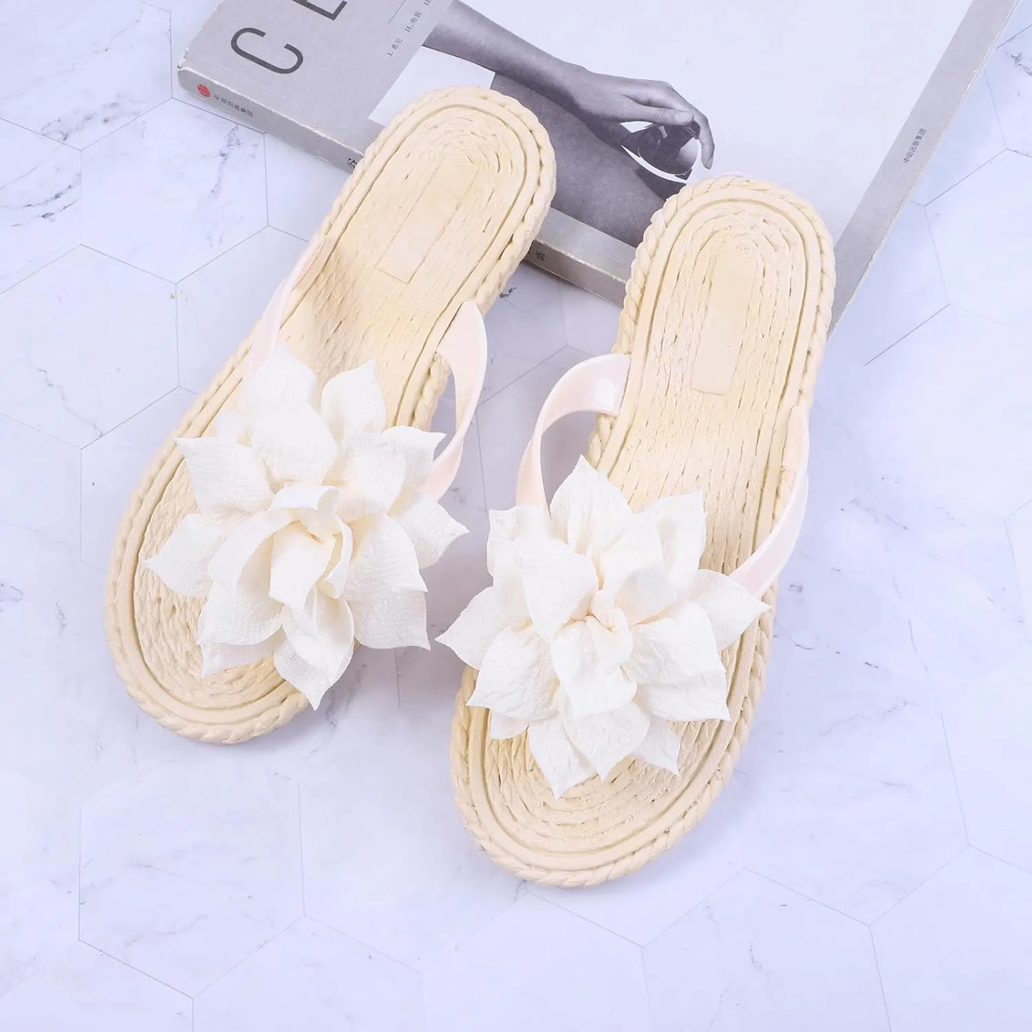 Comfortable Slide Sandals Slippers Sandals Shoes Summer And Fashion Flat Flowers Beach Slippers Women Women's slipper