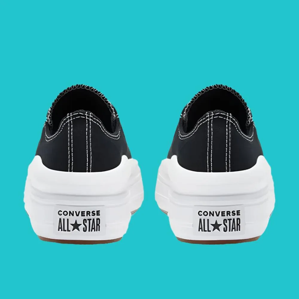 Converse All Star Move Low – Women's Black Canvas Skateboarding Shoes