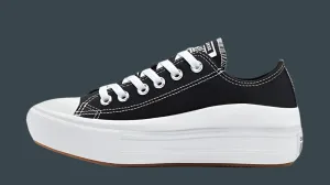 Converse All Star Move Low – Women's Black Canvas Skateboarding Shoes