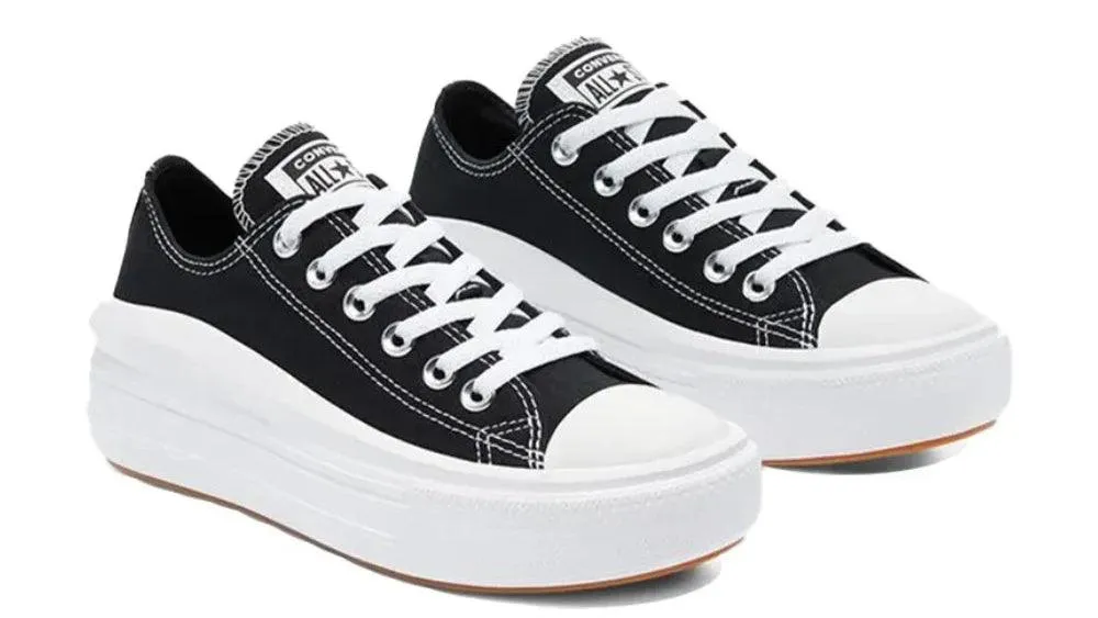 Converse All Star Move Low – Women's Black Canvas Skateboarding Shoes