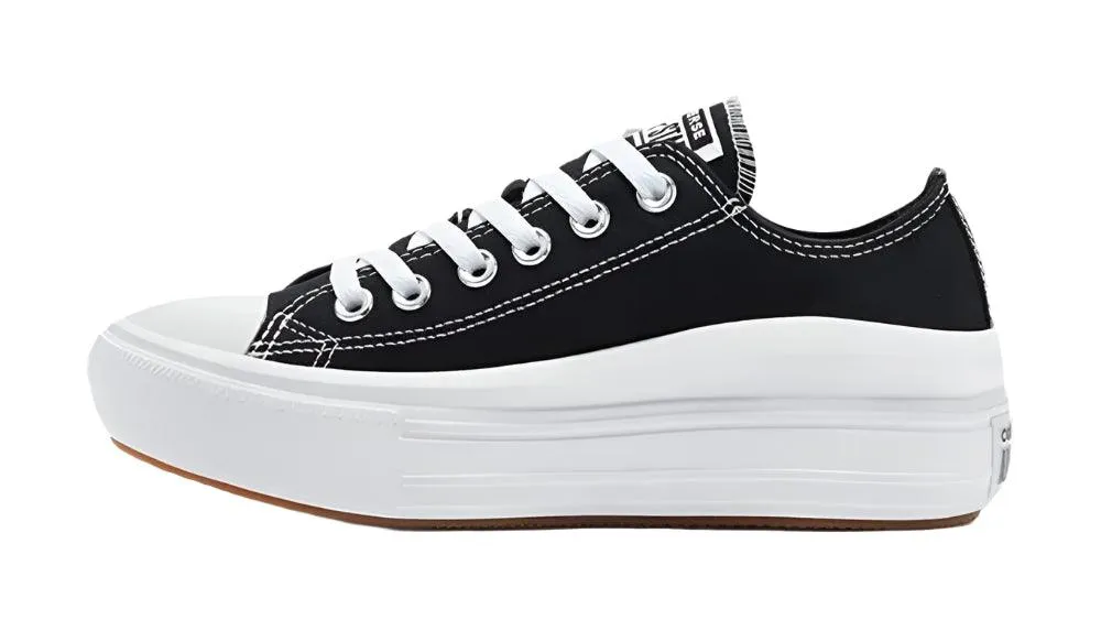 Converse All Star Move Low – Women's Black Canvas Skateboarding Shoes