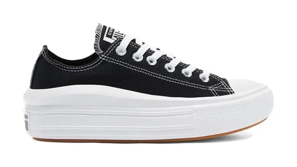 Converse All Star Move Low – Women's Black Canvas Skateboarding Shoes
