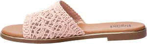 Corkys Footwear Hey Beach Women's Crochet Flat Slip-On Sandal