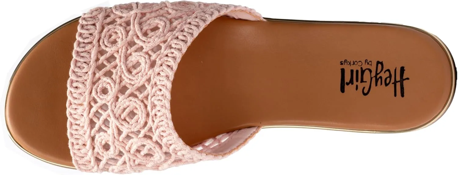Corkys Footwear Hey Beach Women's Crochet Flat Slip-On Sandal