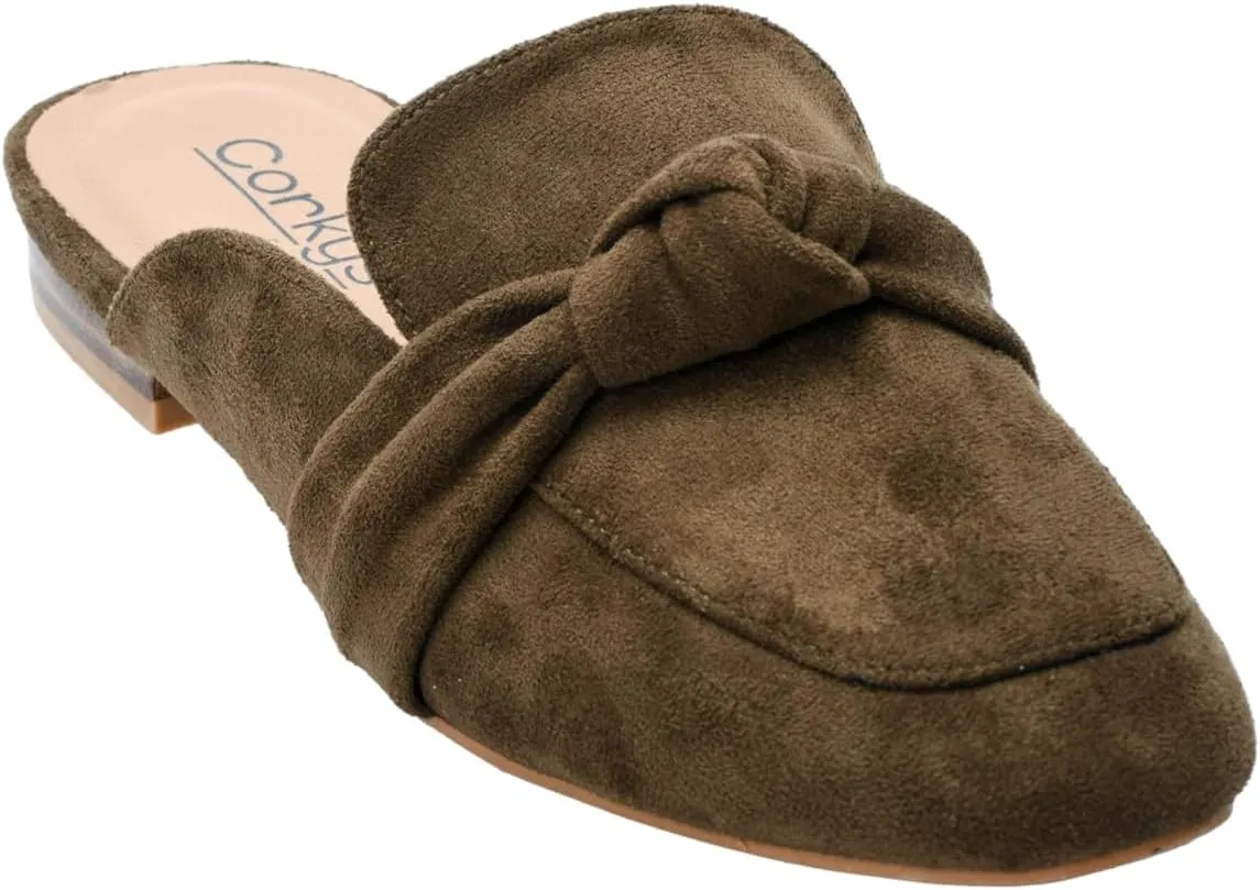 Corkys Footwear Women's Clingy Faux Suede Slip on Mule
