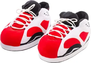Cozy Unisex Sneaker Slippers - Trendy, Comfy Kicks for Indoors with Non-Slip Soles, Soft Plush & One-Size Fits Most