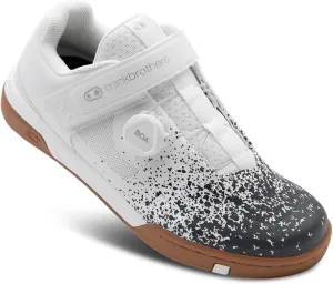 Crankbrothers Stamp BOA Splatter Mens MTB Mountain Bike Shoes White/Black 7 USA