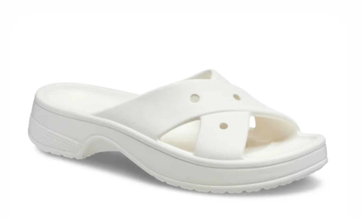 Crocs Women Classic Cross Strap In Chalk (Pre-Order)