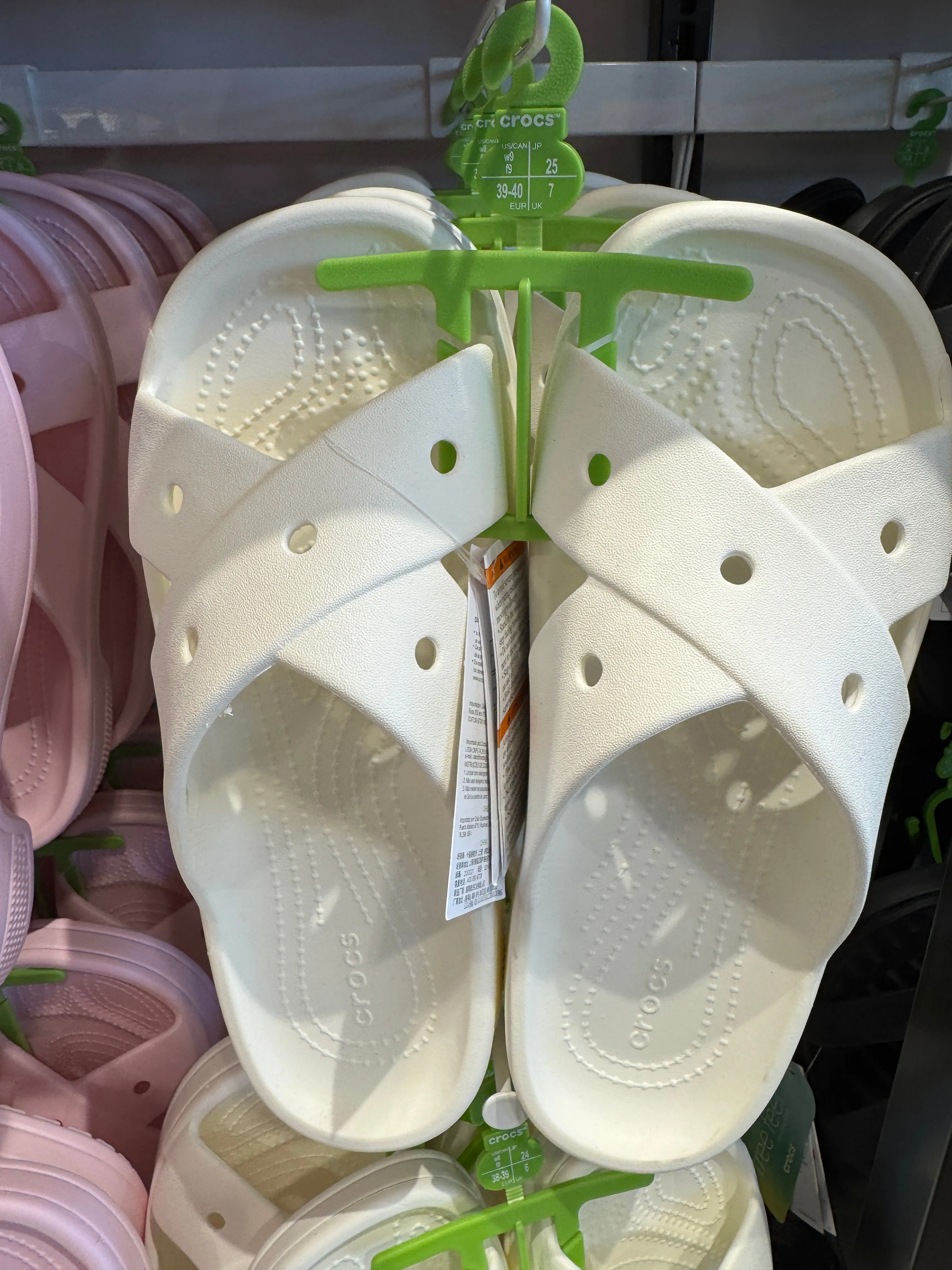 Crocs Women Classic Cross Strap In Chalk (Pre-Order)