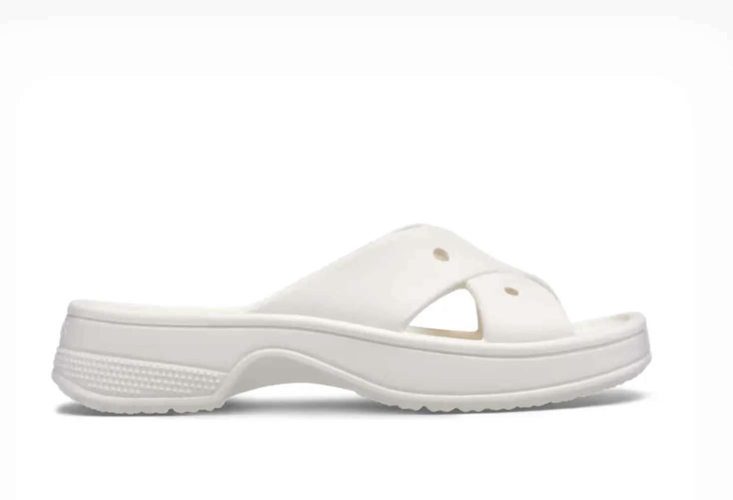 Crocs Women Classic Cross Strap In Chalk (Pre-Order)