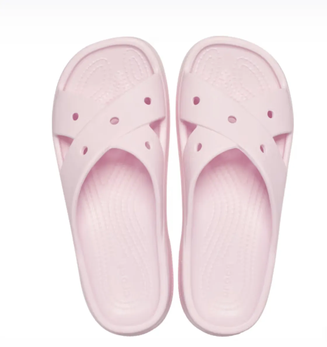 Crocs Women Classic Cross Strap In Pink Milk (Pre-Order)