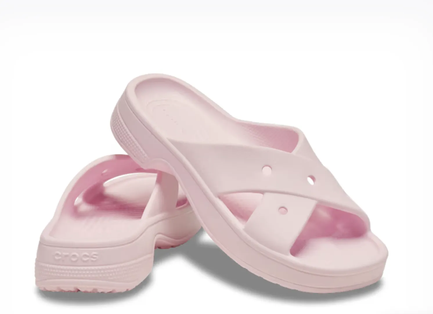 Crocs Women Classic Cross Strap In Pink Milk (Pre-Order)